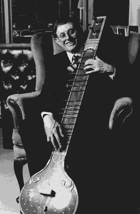 playing sitar